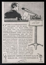 Alte Werbung 1910 EDISON