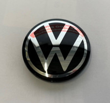 Original VW Felgendeckel Nabendeckel Nabenkappe Schwarz Silber 5H0601171  FOD
