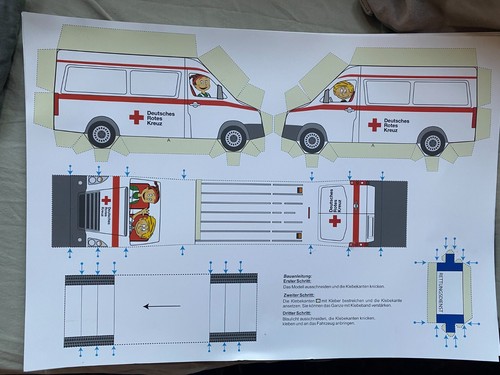 Stück bastelbogen drk - bastelbogen,