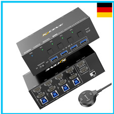 KVM Switch 2 Monitore 4 PC