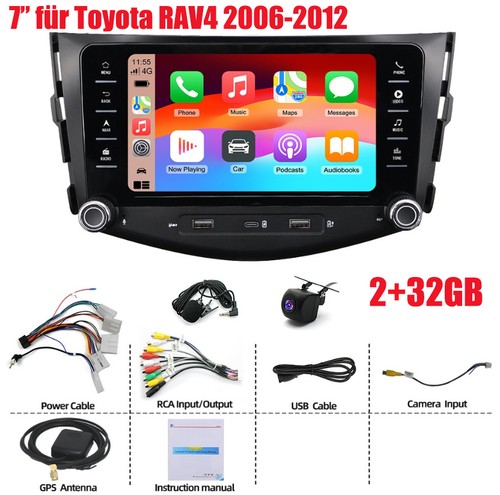Carplay für toyota rav4 - 7",