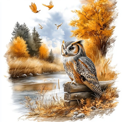 Deko bild eule - deko, herbst