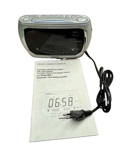 Lenco 333 radiowecker fm - cr-333, am/fm