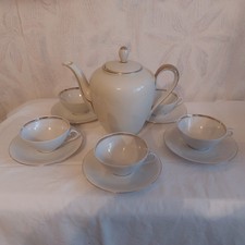 Kaffeeservice mit 5 Tassen, der Firma PMR Bavaria Jaeger&Co. Germany, gebraucht
