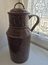Alte Emaille Kanne Behälter