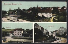 Ansichtskarte Kohren, Bahnhof