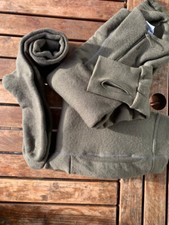 Woolpower Garnitur Gr L  200 Longjohn w/ fly Turtleneck u Kniestrümpfe pinegreen