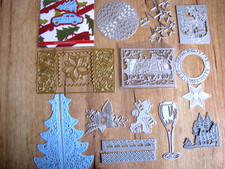 Stanzschablonen Konvolut Sammlung Weihnachten Winter Sizzix u. andere, 14 Stück