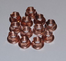 Kart Rennkart Kartteile Radmutter CIK M8 SW 10 selbstsichernd Kupfer 12 Stück