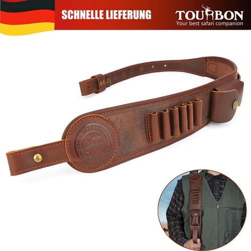Tourbon leder gewehrriemen - leder,