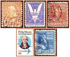USA (051a) - fünf gestempelte