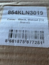 Kalune Design-Industral, Canaz , Width: 60 cm, Fernsehtisch, Schwarz, Nussbaumfa