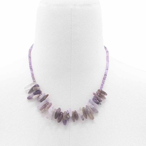 Amethyst longstone kette lange - longstone,