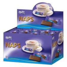 Milka Naps Alpenmilch - Zartschmelzende Mini-Schokoladentäfelchen 1x1702g Pg. 