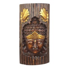 Buddha Kopf Wandrelief