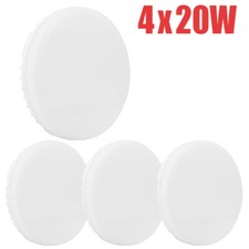 4X 20W LED Deckenleuchte E27 Rund Wannenleuchte Deckenlampe Treppenhaus Garage
