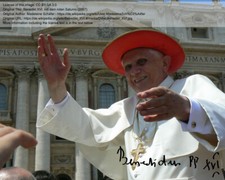 Repro-Autogramm - Papst