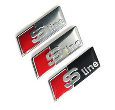 4er Set S-Line Emblem Logo Aufkleber Lenkrad Audi A1,A3,A4,A5,A6,A8,TT,Q3,Q5,Q7