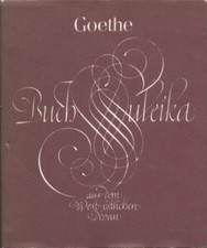Buch: Buch Suleika, Goethe
