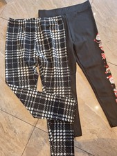 Thermoleggings Leggings Weihnachten schwarz Damen Gr. M/L 40/42