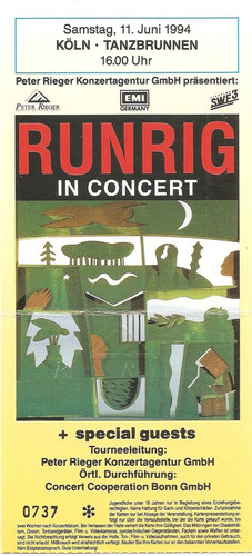 Runrig concert 1994 - in,