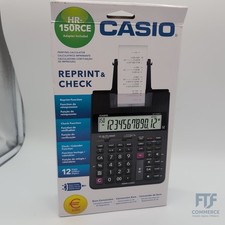 Casio HR150RCE Tischrechner, 12-stellig, Druck, Adapter, Semi-Profi,