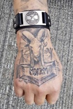 Lebensbaum VikIng Runen Leder Armband Wikinger Mittelalter Schmuck K25.11