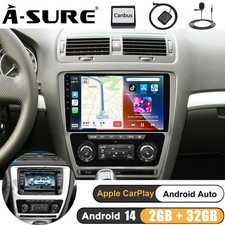 2+32G CarPlay Android 14 Autoradio BT Navi Für Skoda Octavia 2 1Z3 1Z5 2004-2013
