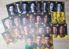 3x original BVB Autogrammkarte 
