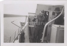 2 x Foto, Kriegsmarine, Vorpostenboot Hirsch, an Bord (MJ-46)1025