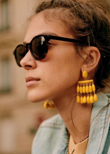 Ohrringe sezane frida mimosa - ohrringe,