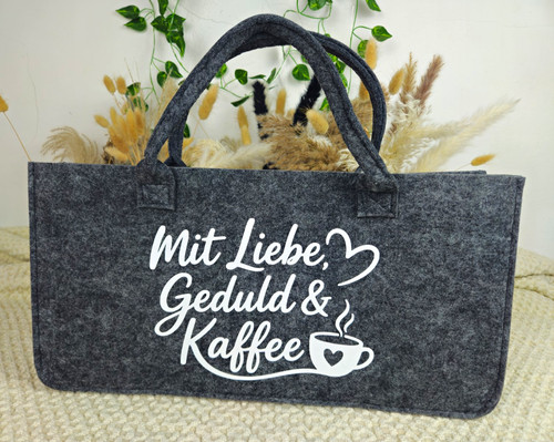Filz aufbewahrungstasche grau - filz,