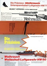 WEIHRAUCH Prospektblatt HW60 / HW77 / HW66 / HW80 / HW60J Luftgewehr Büchse (283