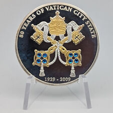 Cook Islands 2009 5 Dollar Silber PP 80 Jahre Vatikanstaat Farbe lose Proof $