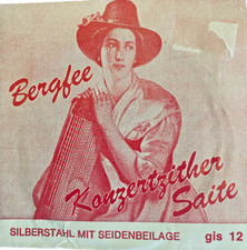 Bergfee Konzertzither-Saite Münchner Stimmung Stahl/Rot 1220 Ton Nr. 12 gis