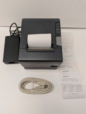 Epson TM-T88V Modell M244A Thermo-Bondrucker - Grau USB und Seriell mit Netzteil
