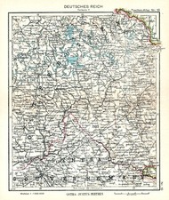 Südl. Ostpreußen,Generalgouvernement,Polen +Landkarte Großdeutsches Reich 1943+