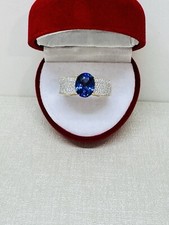 Ring mit Tansanit AAAA & Brillanten  2,4 ct Tansanit! Wert 4999€