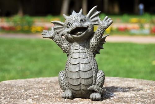 Gartenfigur gartendrache - gartenfigur,