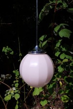 Lampe Stablampe Art Deco Pendelleuchte rosa vintage Keramik Design Leuchte 20er