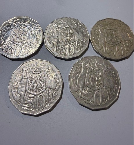 Australian 50c coin set - australian, 5