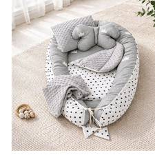 Bettset für babybett grau - bettset,