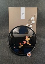 Japanisches Tablett Urushi Lackkunst original Aizu  in Ovp 