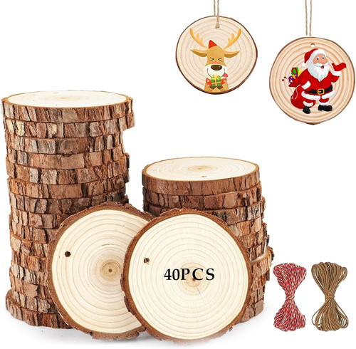 Stück holzscheiben mit - 40,