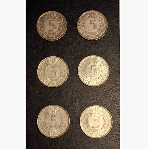 Silberadler set 1951 - 6x, 5