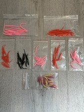 90x Trout Worm Gummiköder Twister Forelle UL Angeln