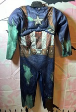 Marvel Kinder Kostüm Captain America  für Fasching,  Karneval Party  Gr. 110-116