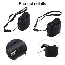 2 Stück Handkurbel USB