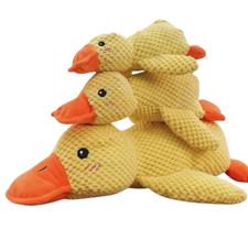 Beruhigendes Enten-Haustier-Plüschspielzeug für Hunde mit Geräusch 3Grössen