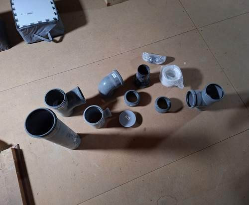 Pvc abflussrohr fittings set - abflussrohr-fittings,